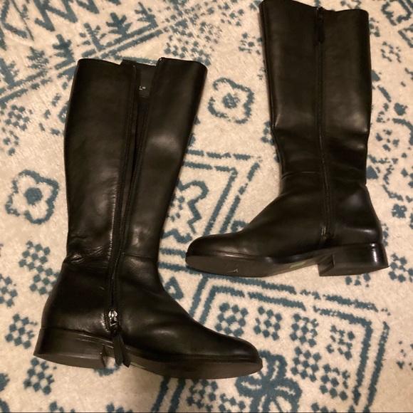 Cole Haan Black Riding Knee Boots 9 - Picture 5 of 6